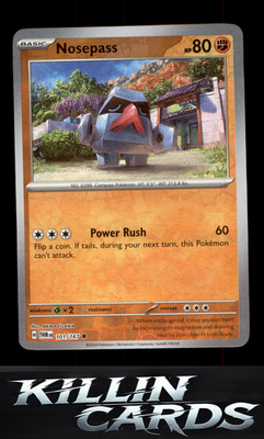Reverse Holofoil Nosepass 101/167 Pokemon Common SV06: Twilight Masquerade Card