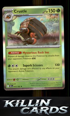 Crustle - 012/182 012/182 Pokemon Rare SV10: Destined Rivals Card NM