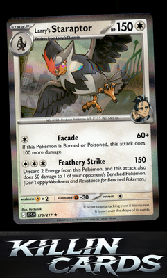 Larry's Staraptor - 170/217 170/217 Pokemon Rare ME: Ascended Heroes Card NM