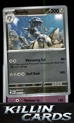 Reverse Holofoil Steelix - 093/132 093/132 Pokemon Rare ME01: Mega Evolution Car