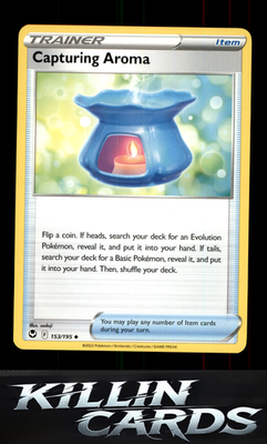 Capturing Aroma 153/195 Pokemon Uncommon SWSH12: Silver Tempest Card NM