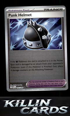 Punk Helmet 092/094 Pokemon Uncommon ME02: Phantasmal Flames Card NM