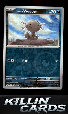 Reverse Holofoil Paldean Wooper - 127/197 127/197 Pokemon Common SV03: Obsidian