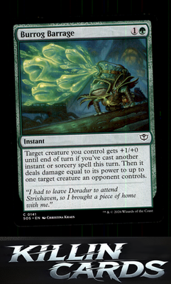 Burrog Barrage 141 Magic C Secrets of Strixhaven Card NM