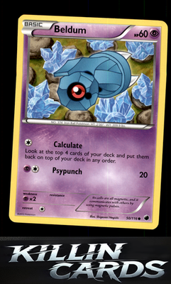 Beldum 50/116 Pokemon Common Plasma Freeze Card NM