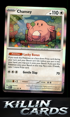 Chansey 113/165 Pokemon Rare SV: Scarlet & Violet 151 Card NM