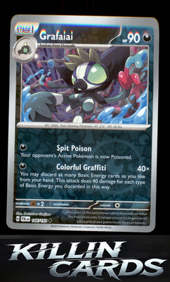 Reverse Holofoil Grafaiai 146/193 Pokemon Uncommon SV02: Paldea Evolved Card NM