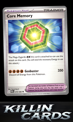 Core Memory 070/088 Pokemon Uncommon ME03: Perfect Order Card NM