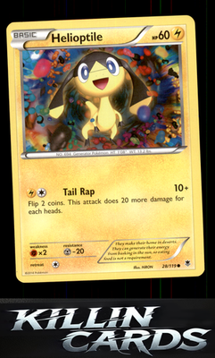 Helioptile (28) 28/119 Pokemon Common XY - Phantom Forces Card NM