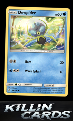 Dewpider 64/236 Pokemon Common SM - Cosmic Eclipse Card NM