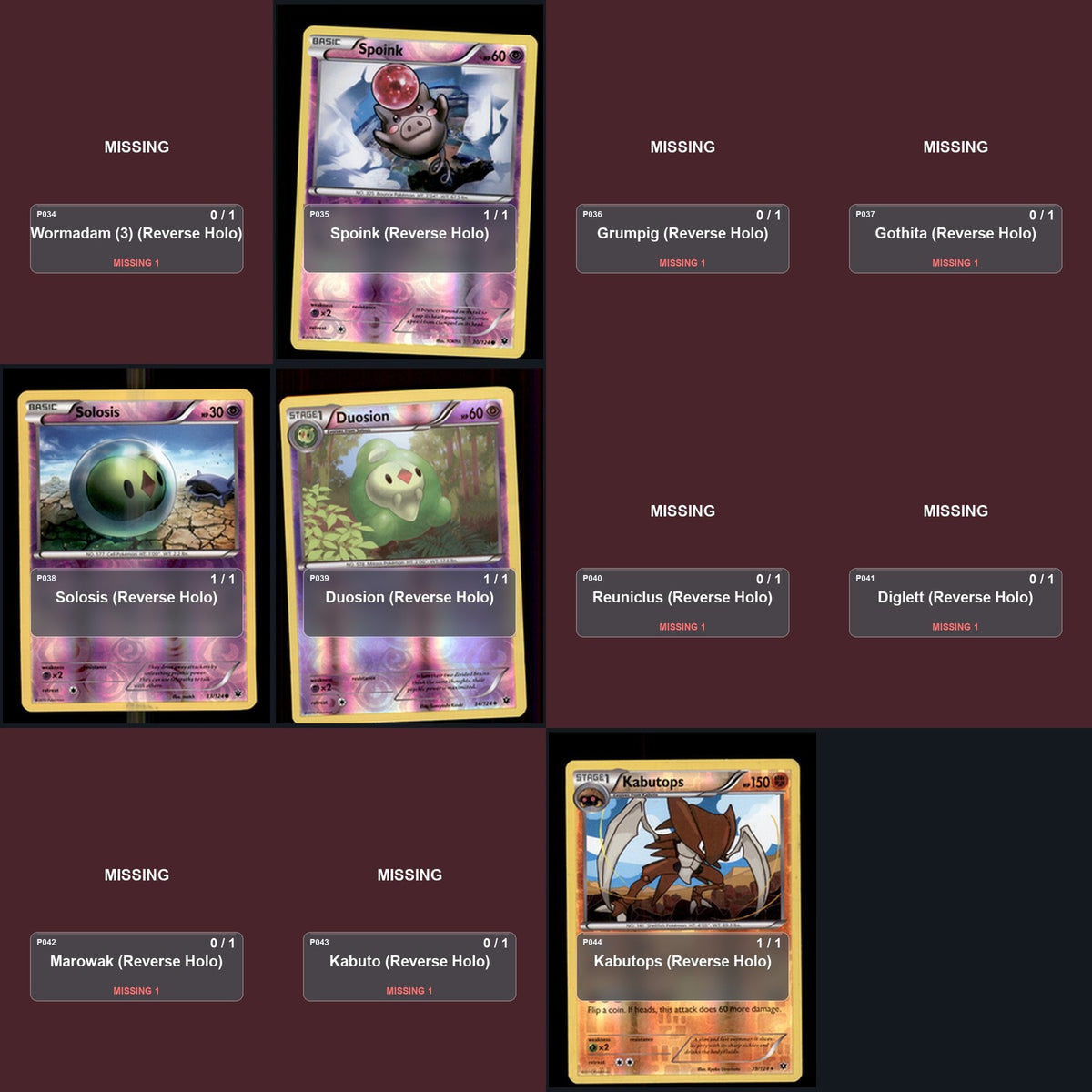 Pokemon TCG XY - Fates Collide Reverse Holo Master Set 16 Reverse Holo Card