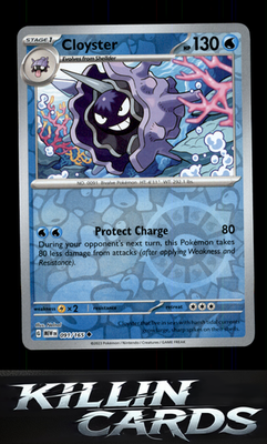 Reverse Holofoil Cloyster 091/165 Pokemon Uncommon SV: Scarlet & Violet 151 Card
