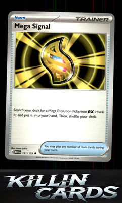 Mega Signal - 121/132 121/132 Pokemon Uncommon ME01: Mega Evolution Card NM