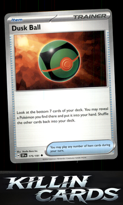 Dusk Ball 175/191 Pokemon Uncommon SV08: Surging Sparks Card NM