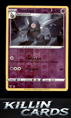Reverse Holofoil Dusclops 070/185 Pokemon Uncommon SWSH04: Vivid Voltage Card NM
