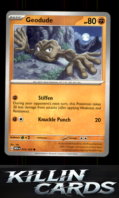 Geodude 074/165 Pokemon Common SV: Scarlet & Violet 151 Card NM