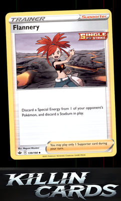 Flannery 139/198 Pokemon Uncommon SWSH06: Chilling Reign Card NM
