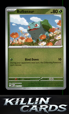 Reverse Holofoil Bulbasaur - 001/132 001/132 Pokemon Common ME01: Mega Evolution
