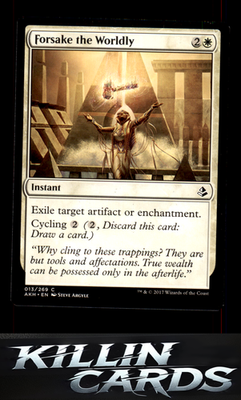 Forsake the Worldly 13 Magic C Amonkhet Card LP