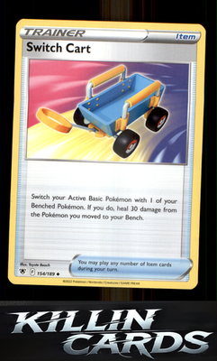 Switch Cart 154/189 Pokemon Uncommon SWSH10: Astral Radiance Card NM
