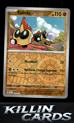 Reverse Holofoil Falinks 119/193 Pokemon Common SV02: Paldea Evolved Card NM