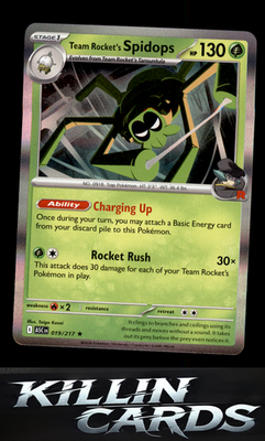 Team Rocket's Spidops 019/217 Pokemon Rare ME: Ascended Heroes Card NM