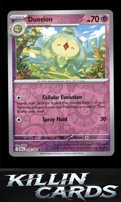 Reverse Holofoil Duosion 038/086 Pokemon Common SV: Black Bolt Card NM