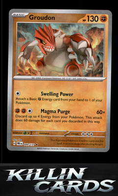 Groudon (Poke Ball Pattern) 049/131 Pokemon Rare SV: Prismatic Evolutions Card N