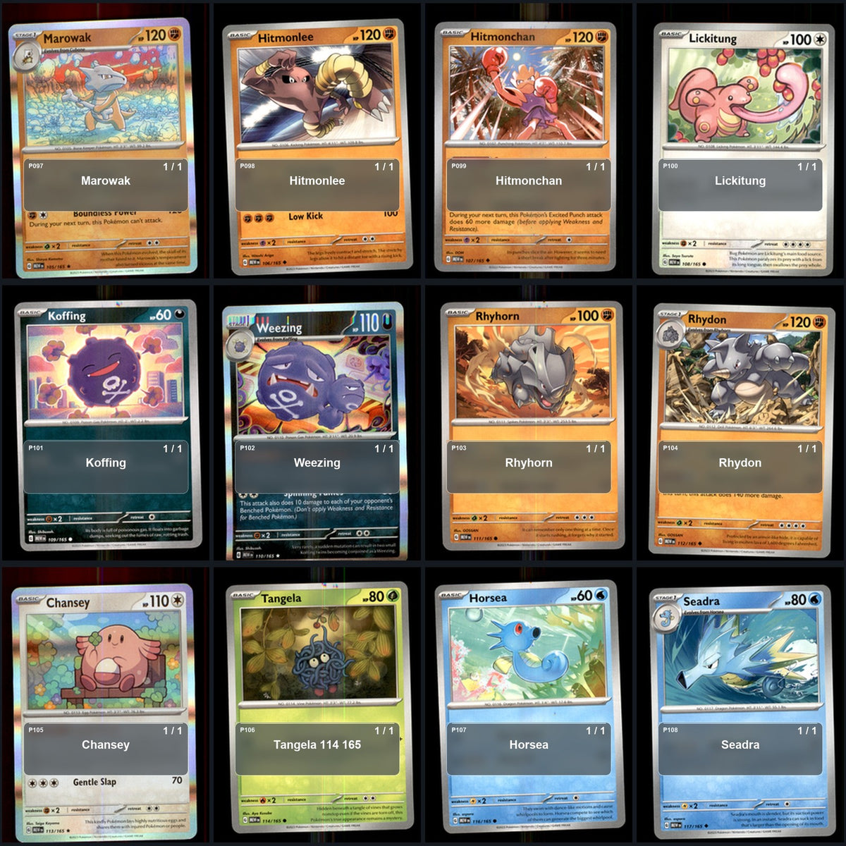 Pokemon TCG SV: Scarlet & Violet 151 C/UC/R Standard Set 151 Cards