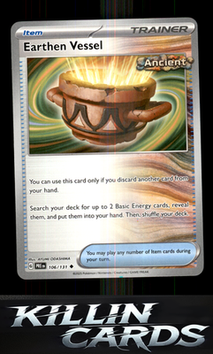 Earthen Vessel 106/131 Pokemon Uncommon SV: Prismatic Evolutions Card NM