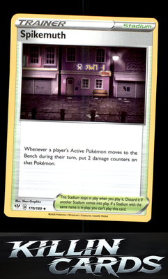 Spikemuth 170/189 Pokemon Uncommon SWSH03: Darkness Ablaze Card NM