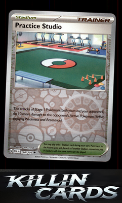 Reverse Holofoil Practice Studio 186/193 Pokemon Uncommon SV02: Paldea Evolved C