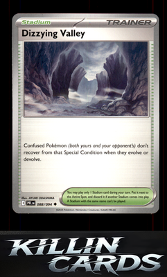 Dizzying Valley 088/094 Pokemon Uncommon ME02: Phantasmal Flames Card NM