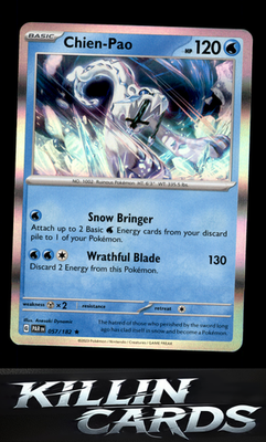 Chien-Pao 057/182 Pokemon Rare SV04: Paradox Rift Card NM