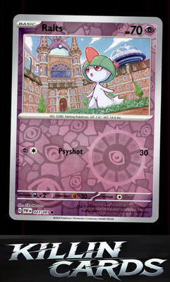 Reverse Holofoil Ralts - 027/091 027/091 Pokemon Common SV: Paldean Fates Card N