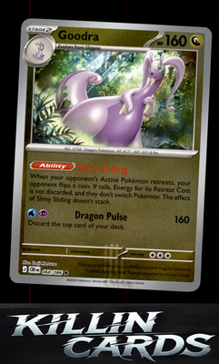 Reverse Holofoil Goodra 068/086 Pokemon Rare ME04: Chaos Rising Card NM