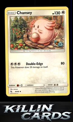 Chansey 46/68 Pokemon Uncommon Hidden Fates Card NM