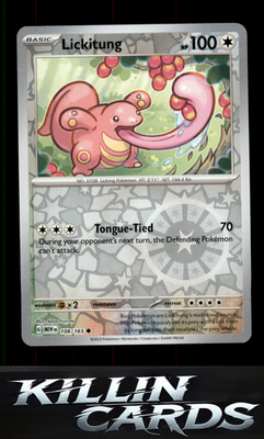 Reverse Holofoil Lickitung 108/165 Pokemon Common SV: Scarlet & Violet 151 Card