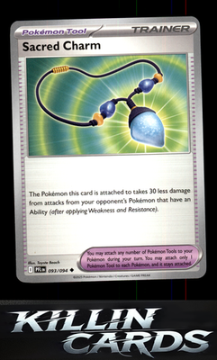 Sacred Charm - 093/094 093/094 Pokemon Uncommon ME02: Phantasmal Flames Card NM