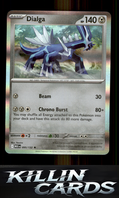 Dialga 095/132 Pokemon Rare ME01: Mega Evolution Card NM