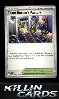 Team Rocket's Factory 203/217 Pokemon Uncommon ME: Ascended Heroes Card NM