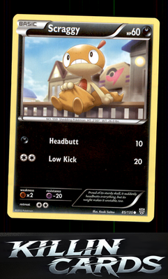 Scraggy 85/135 Pokemon Common Plasma Storm Card LP