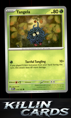 Tangela - 114/165 114/165 Pokemon Common SV: Scarlet & Violet 151 Card NM