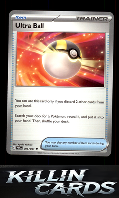 Ultra Ball 091/091 Pokemon Uncommon SV: Paldean Fates Card NM