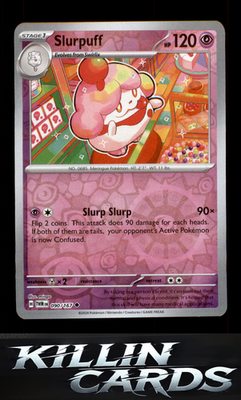Reverse Holofoil Slurpuff 090/167 Pokemon Uncommon SV06: Twilight Masquerade Car