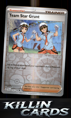 Reverse Holofoil Team Star Grunt - 195/198 195/198 Pokemon Uncommon SV01: Scarle