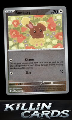 Reverse Holofoil Buneary 107/132 Pokemon Common ME01: Mega Evolution Card NM
