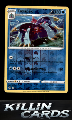 Toxapex 052/189 Pokemon Uncommon SWSH03: Darkness Ablaze Card NM