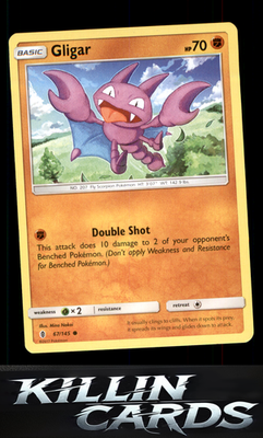 Gligar 67/145 Pokemon Common SM - Guardians Rising Card NM