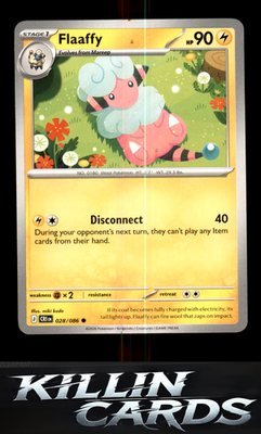 Flaaffy 028/086 Pokemon Common ME04: Chaos Rising Card NM